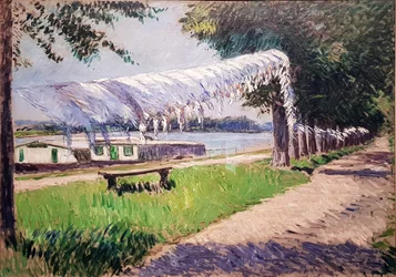 Drying Laundry on the Banks of the Seine